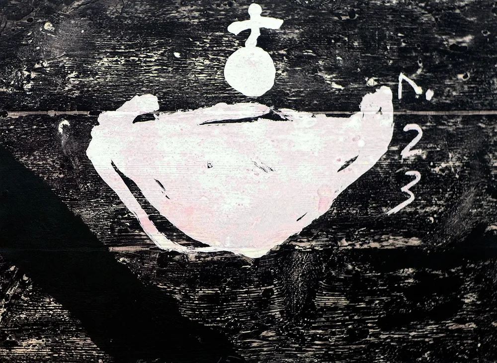 Grabado Tàpies - S/T