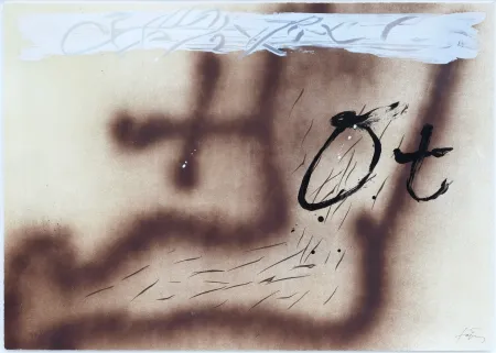 Litografía Tàpies - Suite 63 x 90 (No 4)