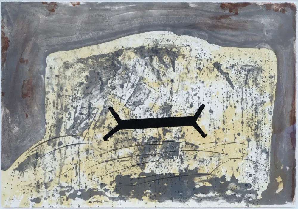 Litografía Tàpies - Suite 63 x 90 (No 6)
