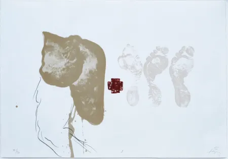 Litografía Tàpies - Suite 63 x 90 (No 9)