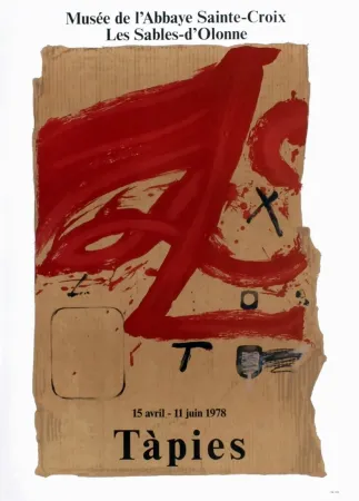 Cartel Tàpies - TÀPIES 78. Affiche pour une exposition à l'Abbaye de Sainte Croix.