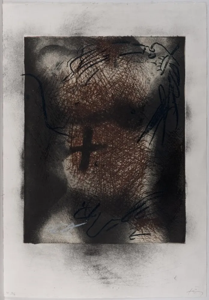 Grabado Tàpies - Tors