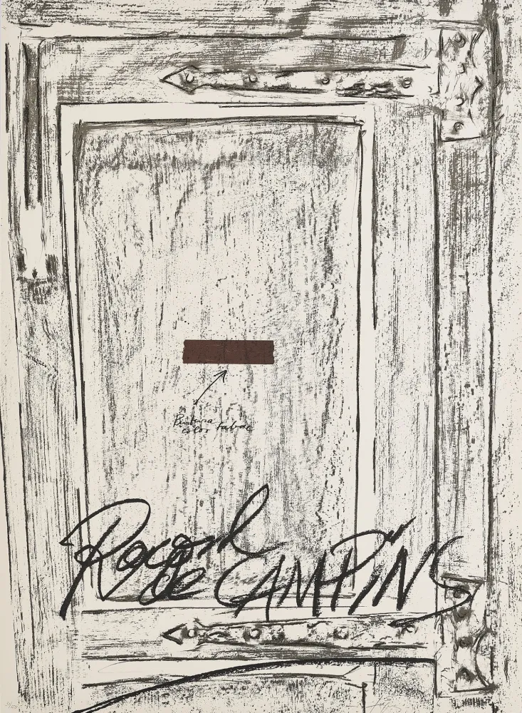 Litografía Tàpies - Untitled 