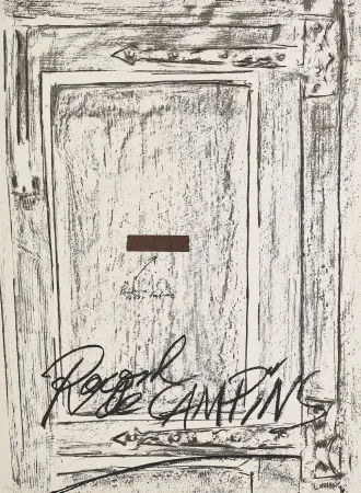 Litografía Tàpies - Untitled 