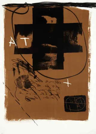 Litografía Tàpies - Untitled