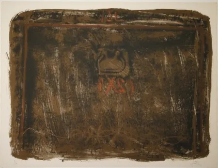 Litografía Tàpies - Untitled
