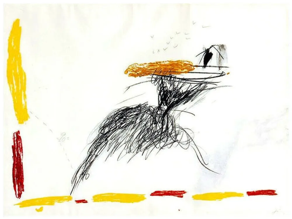 Grabado Tàpies - Untitled