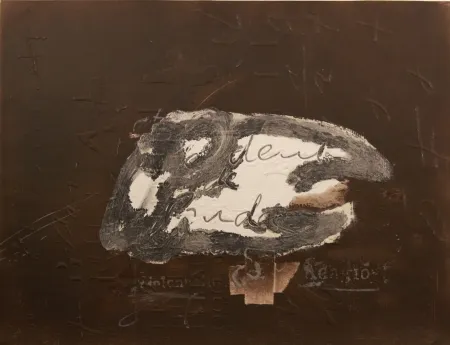 Litografía Tàpies - Variations 10