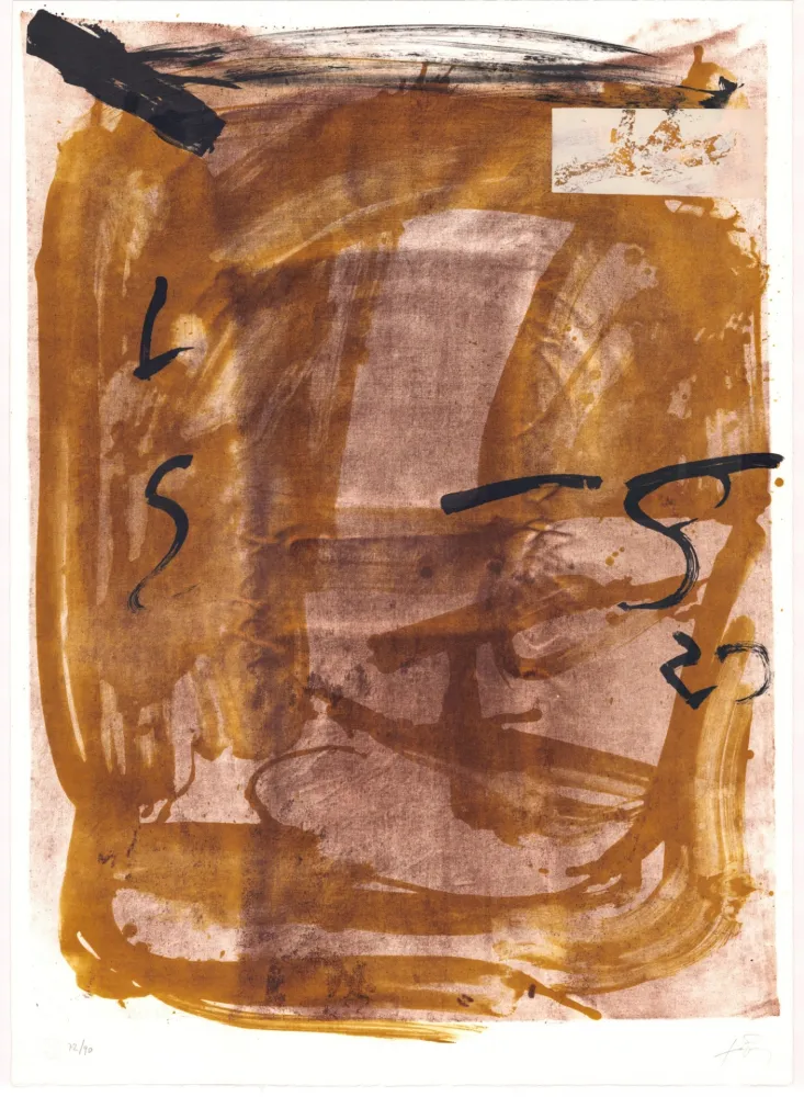 Litografía Tàpies - Variations