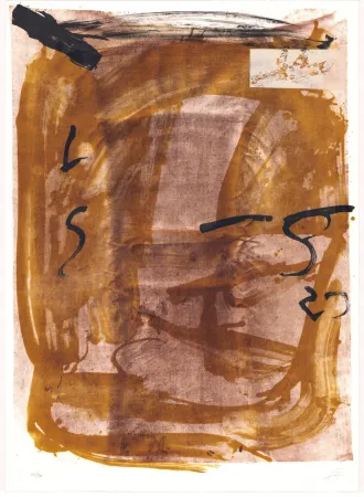 Litografía Tàpies - Variations