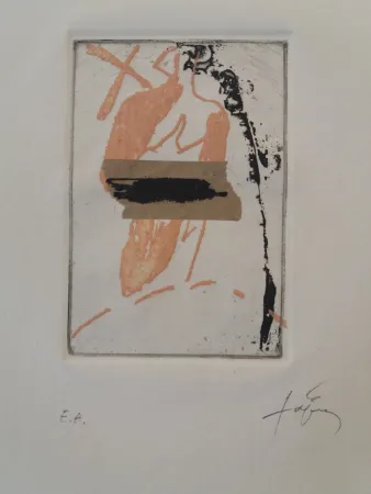 Grabado Tàpies - Venus