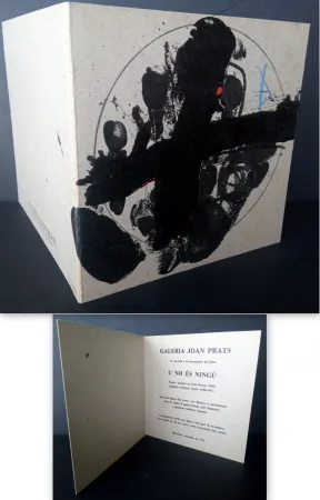 Litografía Tàpies - Vernissage U no es Ningú Galería oan Prats