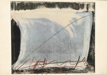 Aguafuerte Tàpies - Voilé