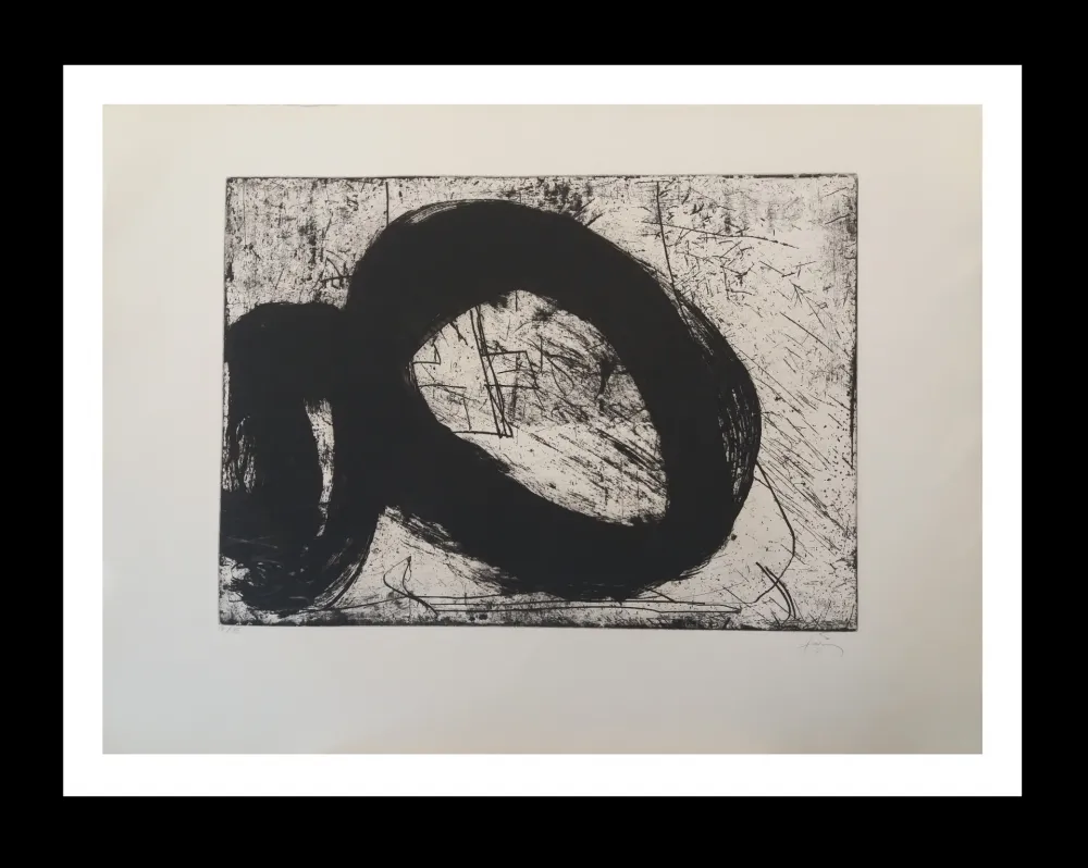 Grabado Tàpies - Vuit reverse