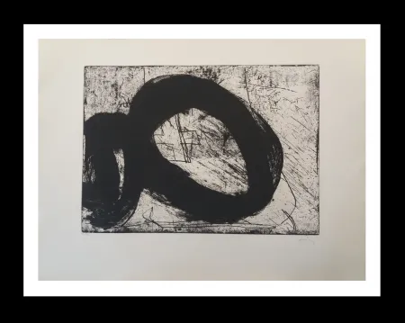 Grabado Tàpies - Vuit reverse