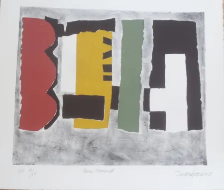 Litografía Tavoularis  - Sans titre II