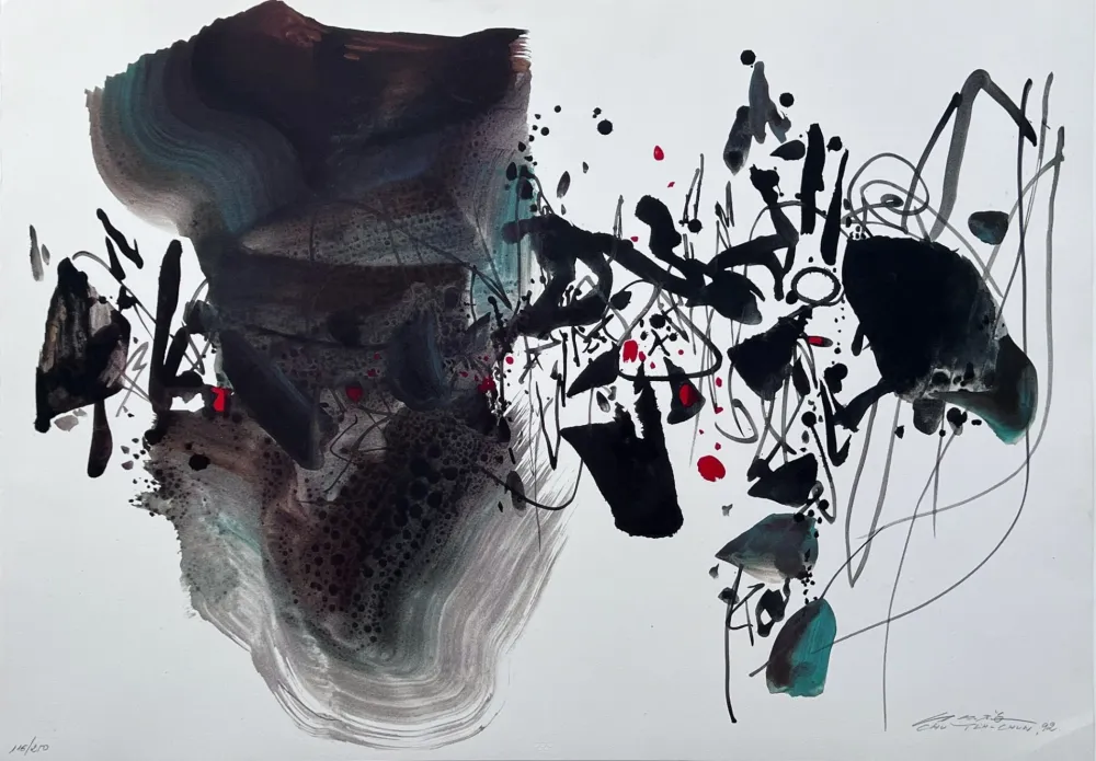 Litografía Teh-Chun - Olympic suite - Centennial 