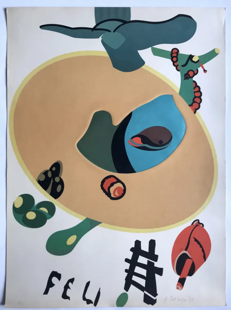 Litografía Telemaque - Feu