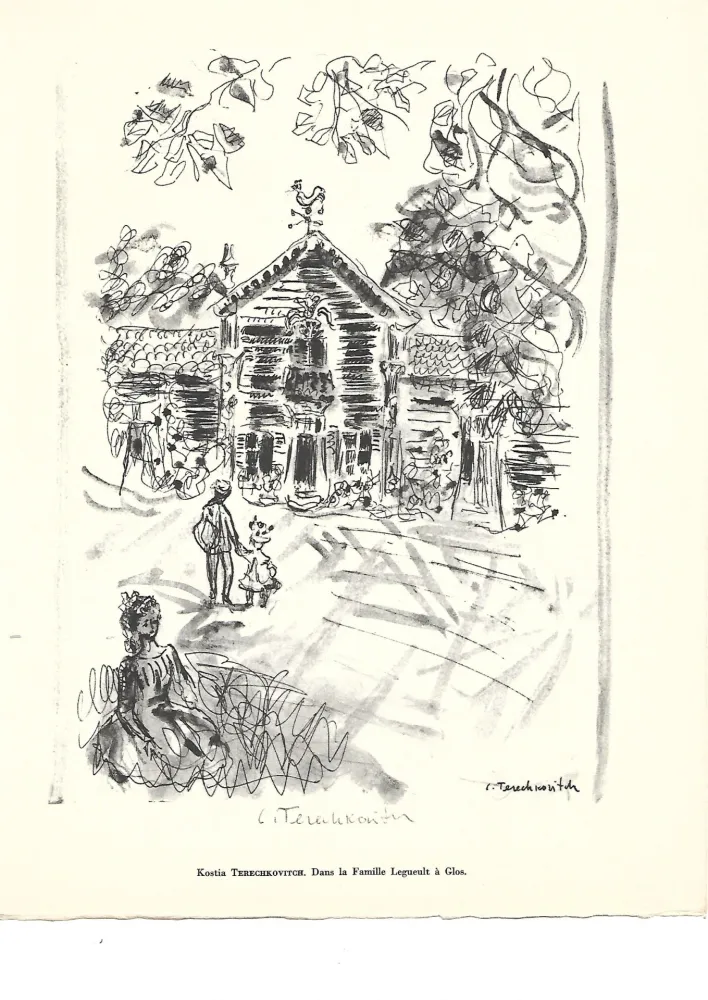 Heliograbado Terechkovich - Routes & chemins de Jean Giono (1961)