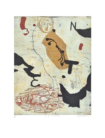 Grabado Texier - La lune de Sébastien