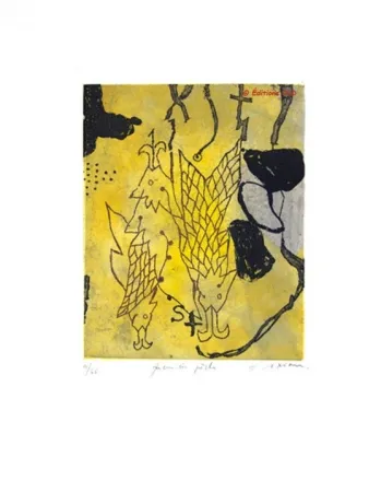 Grabado Texier - Première pêche