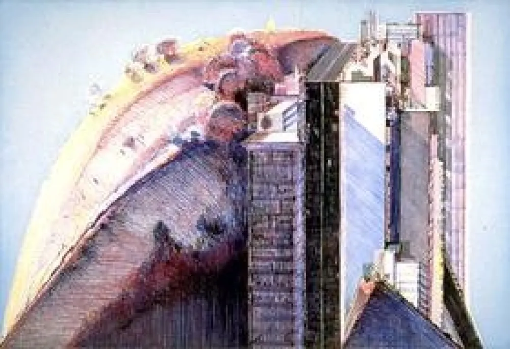 Grabado Thiebaud - Country City
