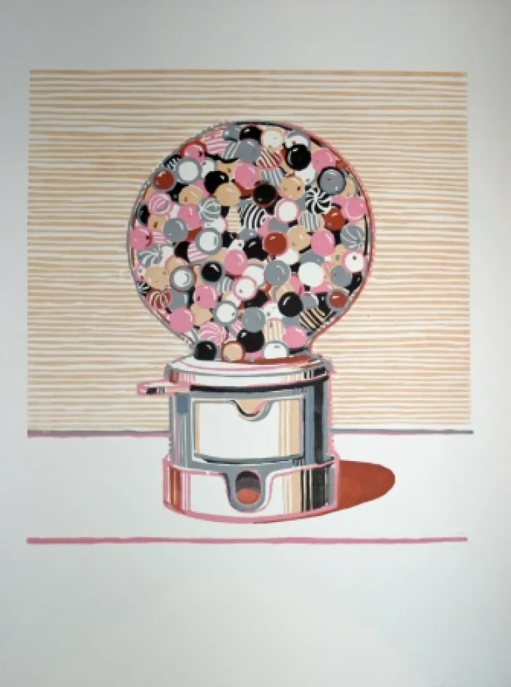 Linograbado Thiebaud - Gumball Machine