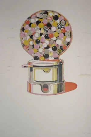 Linograbado Thiebaud - Gumball Machine