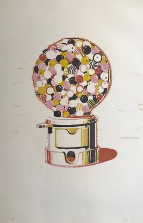 Linograbado Thiebaud - Gumball Machine