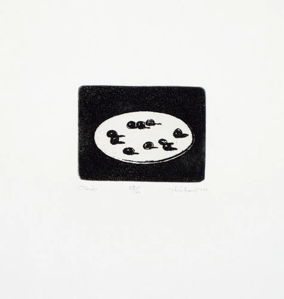 Grabado Thiebaud - Olives