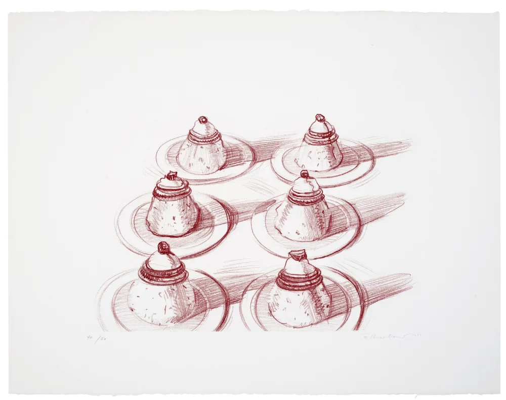 Grabado Thiebaud - Six Italian Desserts