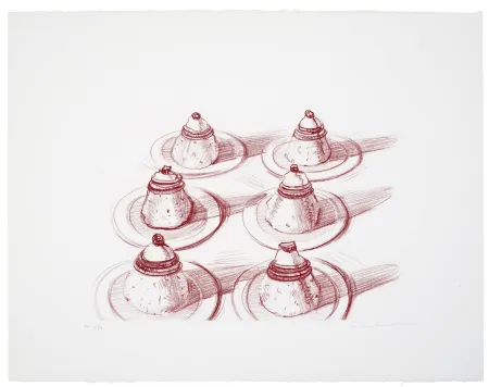 Grabado Thiebaud - Six Italian Desserts