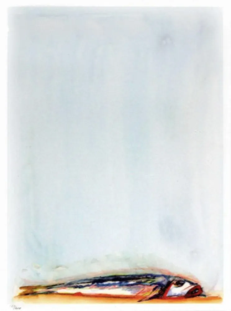 Litografía Thiebaud - Trout Fishing in America