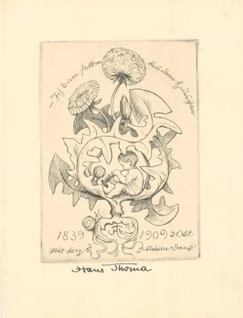 Grabado Thoma - Ich kam selten aus dem Häuschen