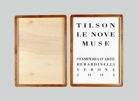 Grabado Tilson - Le nove muse