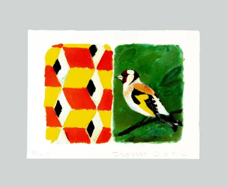 Carborundo Tilson - The Stones of Venice. Goldfinch. Diptych