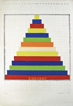 Litografía Tilson - Zikkurat