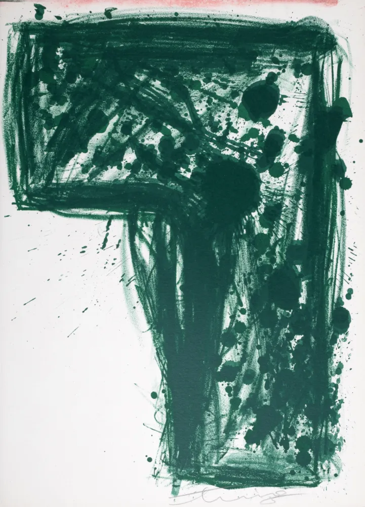 Litografía Ting - 7 Indigo Flowers Left Home (Hand-signed)