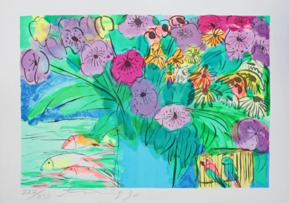 Litografía Ting - Aquarium fish