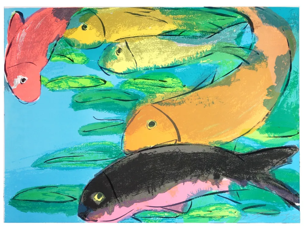 Litografía Ting - Fish
