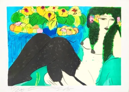 Litografía Ting - Geisha