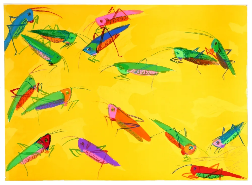 Litografía Ting - Grasshoppers
