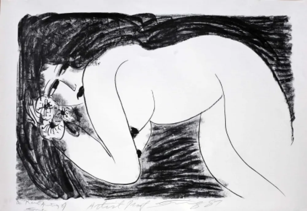 Litografía Ting - Sans titre