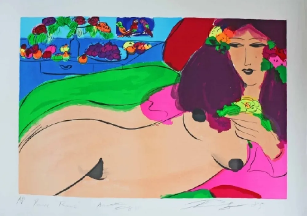 Litografía Ting - Sans titre