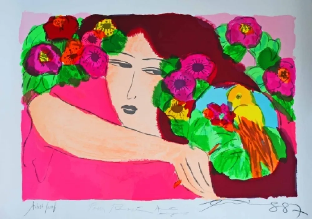 Litografía Ting - Sans titre