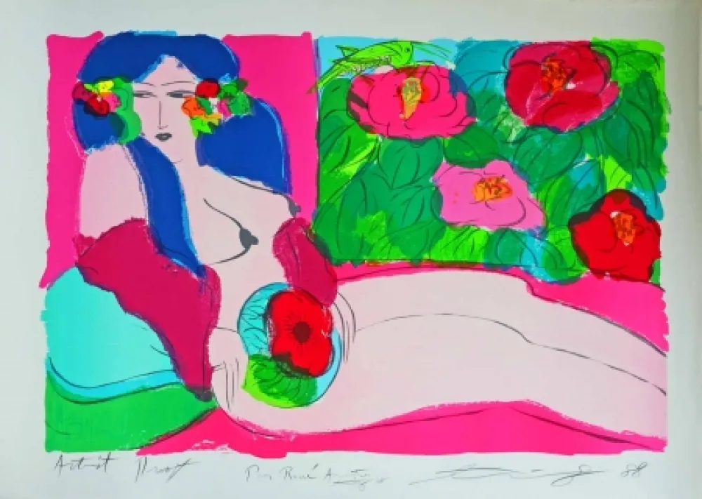 Litografía Ting - Sans titre