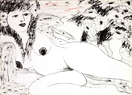 Litografía Ting - Sans titre