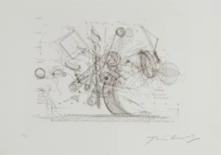 Grabado Tinguely - Chaos