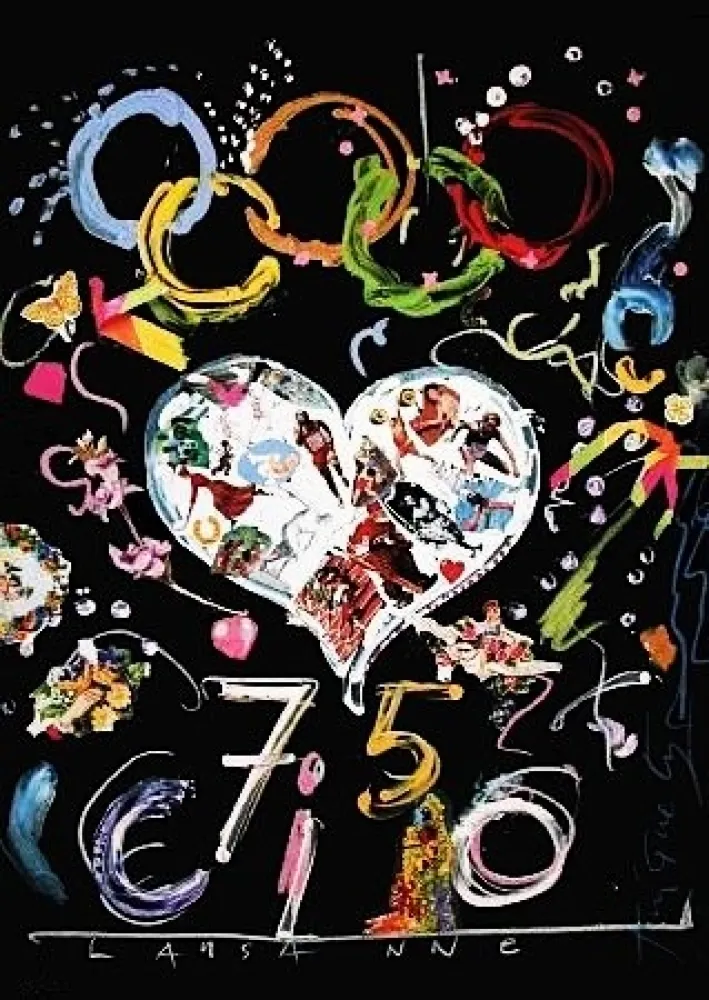 Litografía Tinguely - Jeux olympiques 92