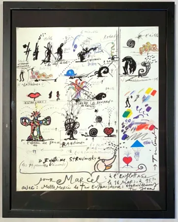 Serigrafía Tinguely - La Fontaine de Stravinsky